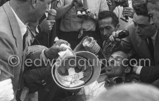 The winner: Stirling Moss on Maserati 250F. Monaco Grand Prix 1956. - Photo by Edward Quinn