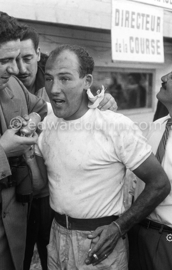 The winner: Stirling Moss on Maserati 250F. Monaco Grand Prix 1956. - Photo by Edward Quinn