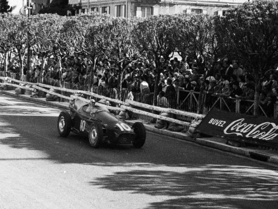 Stuart Lewis-Evans, (10) Connaught Syracuse. Monaco Grand Prix 1957. - Photo by Edward Quinn