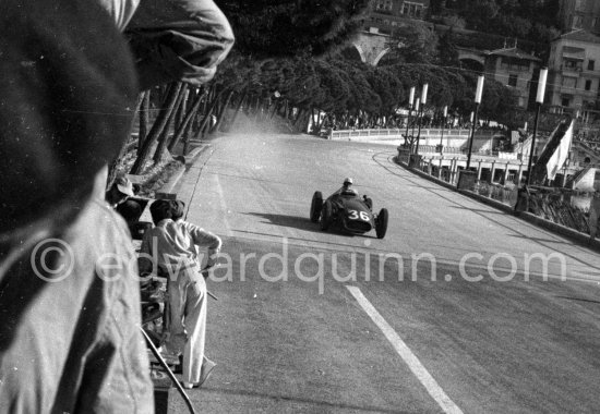 Carlos Mediteguy, (36) Maserati 250F. Monaco Grand Prix 1957. - Photo by Edward Quinn