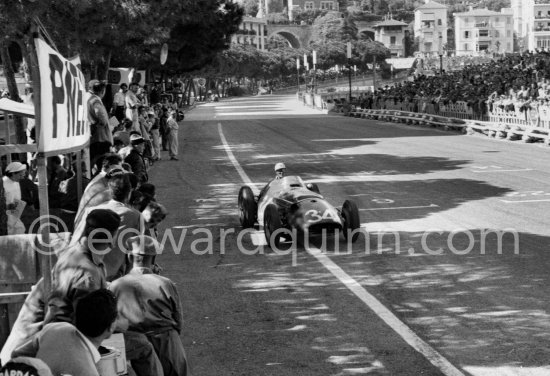 Giorgio Scarlatti, (34) Maserati 250F. Monaco Grand Prix 1957. - Photo by Edward Quinn