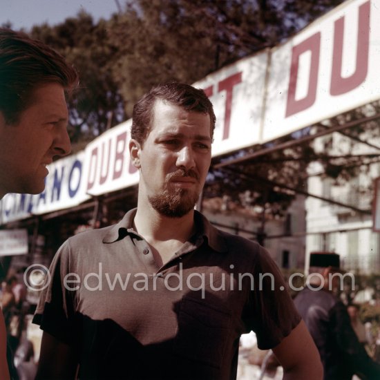 Joakim Bonnier. Monaco Grand Prix 1958. - Photo by Edward Quinn