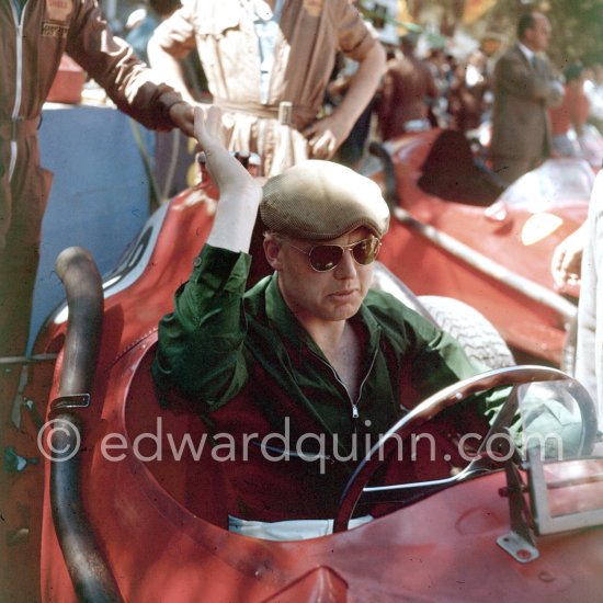 Mike Hawthorn, (38) Ferrari Dino 246. Mike Hawthorn became Britain\'s first F1 World Champion in 1958. In January 1959, new world champion Hawthorn was killed in a road accident three months after retiring. - Photo by Edward Quinn