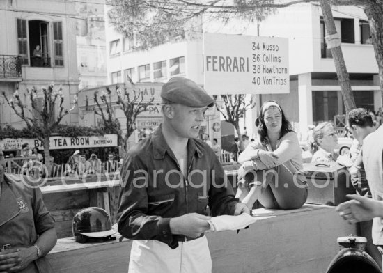 Mike Hawthorn. Monaco Grand Prix 1958. - Photo by Edward Quinn