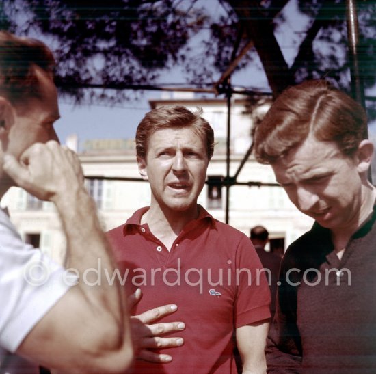 Wolfgang von Trips and Tony Brooks. Monaco Grand Prix 1958. - Photo by Edward Quinn