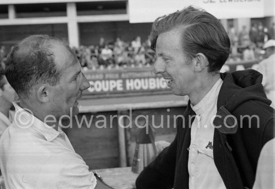 Stirling Moss and Tony Brooks. Monaco Grand Prix 1958. - Photo by Edward Quinn