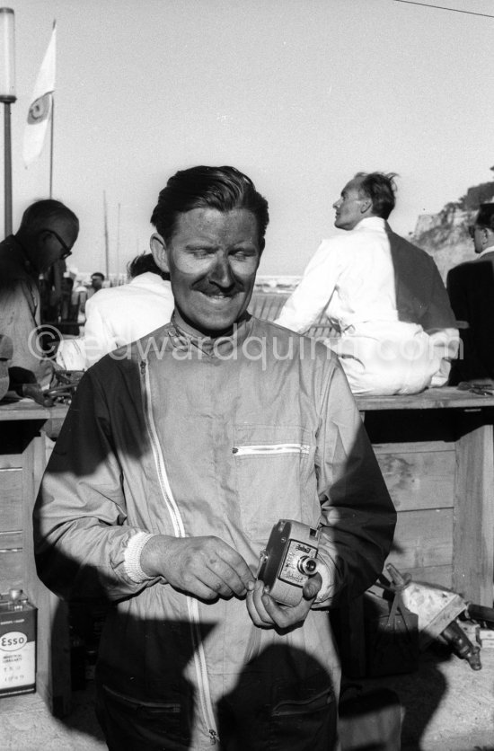 Graham Hill, (26) Lotus 12. Monaco Grand Prix 1958. - Photo by Edward Quinn