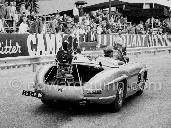 Camera car Mercedes 300 SL. Grand Prix Monaco 1958 - Photo by Edward Quinn