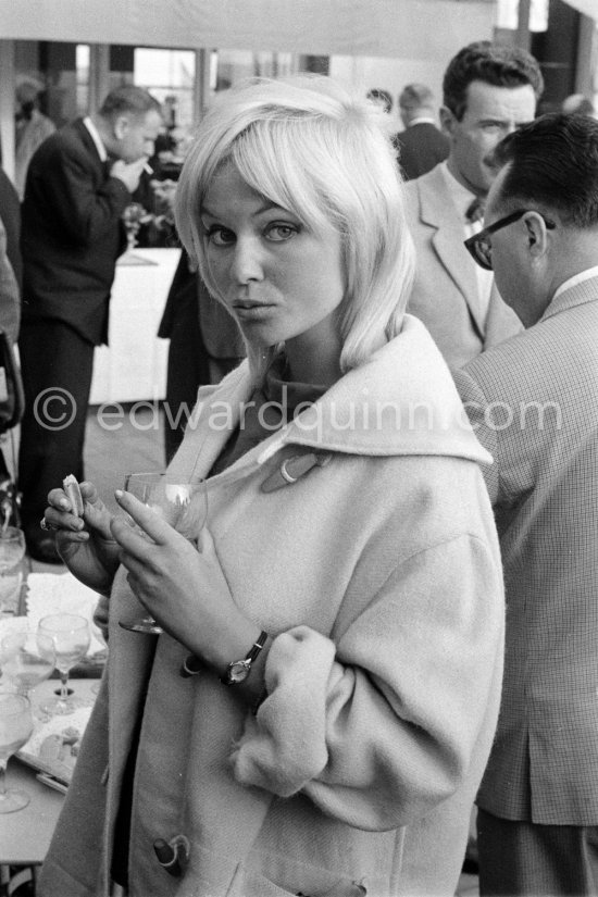 Photo model Anka. Monaco Grand Prix 1959. - Photo by Edward Quinn