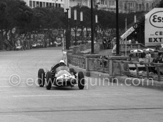 Maurice Trintignant, (32) Cooper T51. Monaco Grand Prix 1959. - Photo by Edward Quinn