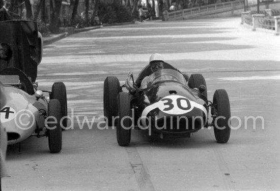 Stirling Moss, (30) Cooper-Climax T51. Monaco Grand Prix 1959. - Photo by Edward Quinn