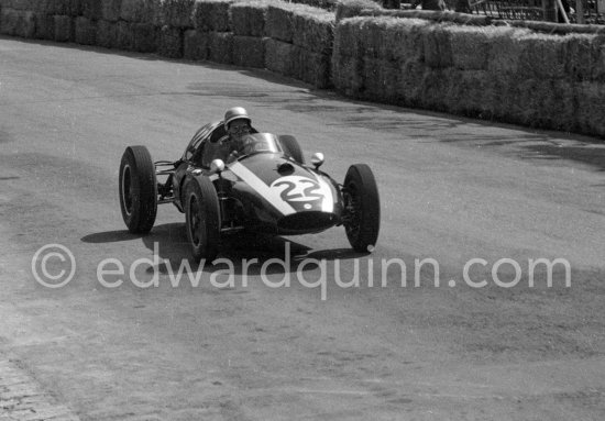 Bruce McLaren, Cooper-Climax T51. Monaco Grand Prix 1959. - Photo by Edward Quinn