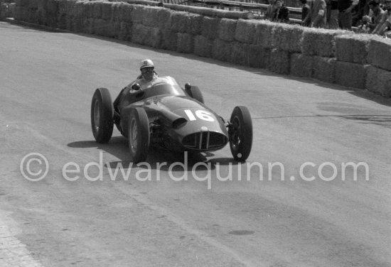 Harry Schell, (16) B.R.M. P25. Monaco Grand Prix 1959. - Photo by Edward Quinn