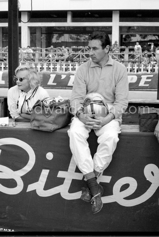 Roy Salvadori. Monaco Grand Prix 1960. - Photo by Edward Quinn