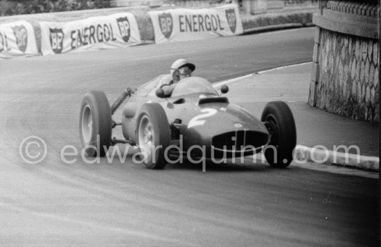 Joakim Bonnier, (2) B.R.M. Monaco Grand Prix 1960. - Photo by Edward Quinn