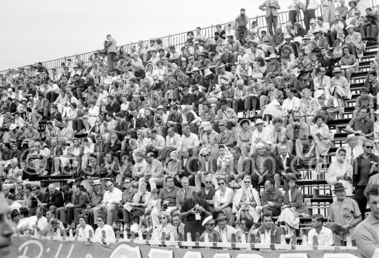 Tribune Quai Albert-1er. Monaco Grand Prix 1960. - Photo by Edward Quinn