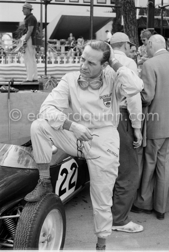 Innes Ireland. Monaco Grand Prix 1960. - Photo by Edward Quinn