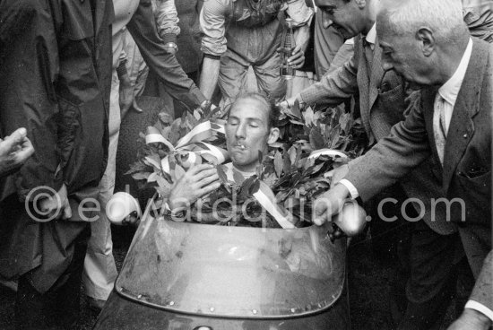 Stirling Moss, the race winner. Monaco Grand Prix 1960. - Photo by Edward Quinn