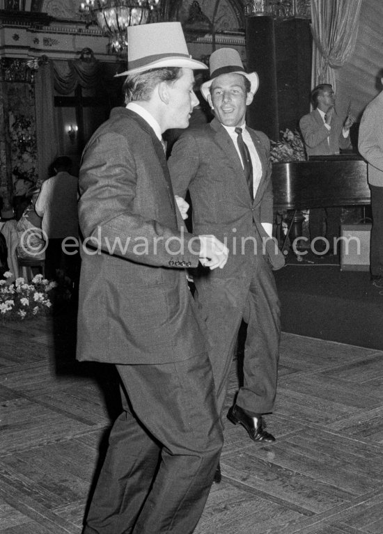 Stirling Moss, winner of the Grand Prix, and Chris Bristow, who died three weeks later in an accident at the Belgian Grand Prix. Gala of Monaco Grand Prix 1960. - Photo by Edward Quinn