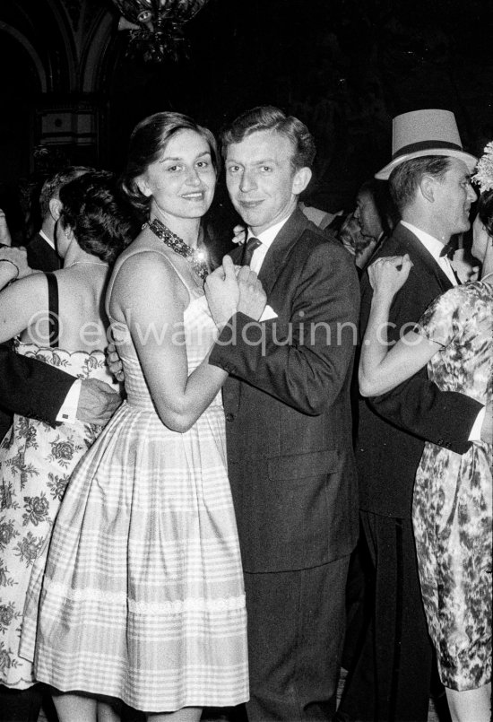 Tony Brooks dances with his Italian wife Pina. Gala of Monaco Grand Prix 1960. - Photo by Edward Quinn