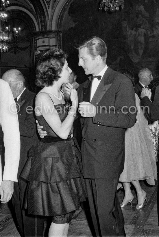 German driver Wolfgang von Trips joins in the dance. Gala. Monaco Grand Prix 1960. - Photo by Edward Quinn