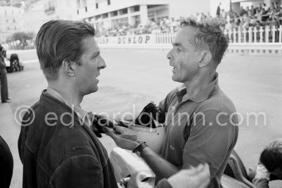 Wolfgang von Trips, Phil Hill. Monaco Grand Prix 1961. - Photo by Edward Quinn