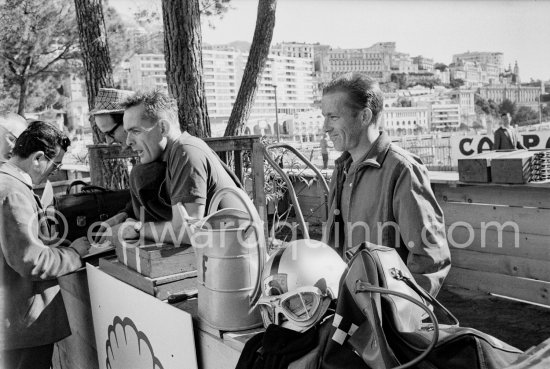 Richie Ginther and Phil Hill. Monaco Grand Prix 1961. - Photo by Edward Quinn