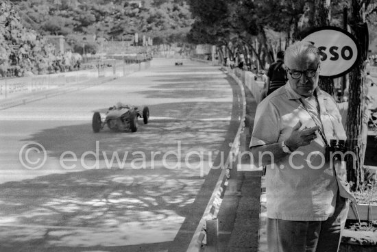 Alfred Moss, father of Stirling Moss. Monaco Grand Prix 1961. - Photo by Edward Quinn