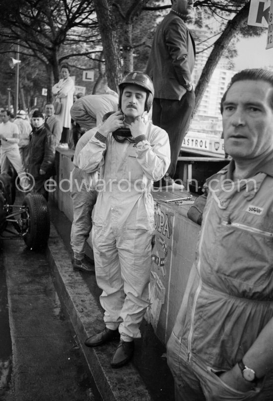 Graham Hill. Monaco Grand Prix 1962. - Photo by Edward Quinn