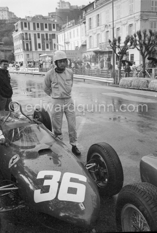 Phil Hill, (36) Ferrari 156. Monaco Grand Prix 1962. - Photo by Edward Quinn