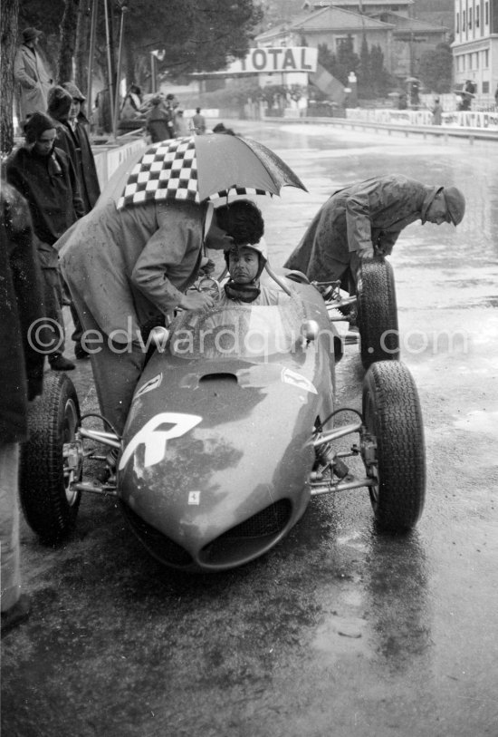 Phil Hill, (36) Ferrari 156. Monaco Grand Prix 1962. - Photo by Edward Quinn