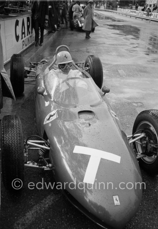 Ricardo Rodriguez, Ferrari 156 "Sharknose" . Monaco Grand Prix 1962. https://bit.ly/3w3IQWg - Photo by Edward Quinn