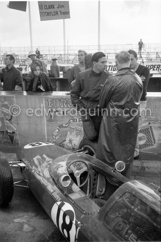 Jim Clark, (18) Lotus 25. Monaco Grand Prix 1962. - Photo by Edward Quinn