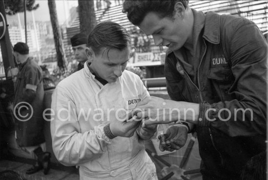 Bruce McLaren, winner of the race. Monaco Grand Prix 1962. - Photo by Edward Quinn