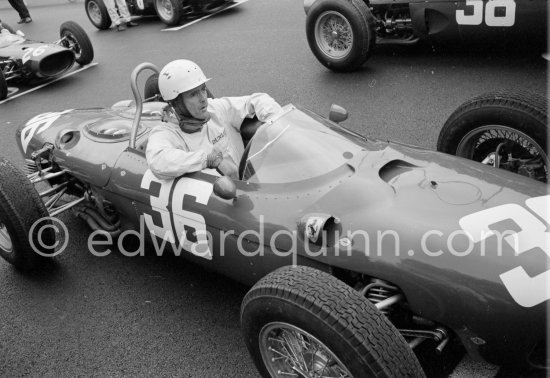 Phil Hill, (36) Ferrari 156 "Sharknose" . Monaco Grand Prix 1962. - Photo by Edward Quinn