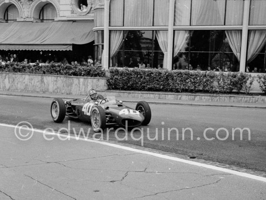Willy Mairesse ("Kamikaze Willy" or "Wild Willy"), (40) Ferrari 156 "Sharknose" . Monaco Grand Prix 1962. - Photo by Edward Quinn