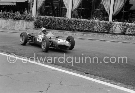 Phil Hill, (36) Ferrari 156 "Sharknose" . Monaco Grand Prix 1962. - Photo by Edward Quinn