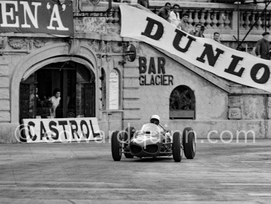 Phil Hill, (36) Ferrari 156 "Sharknose" . Monaco Grand Prix 1962. - Photo by Edward Quinn