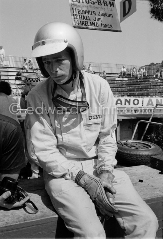 Jim Hall. Monaco Grand Prix 1963. - Photo by Edward Quinn