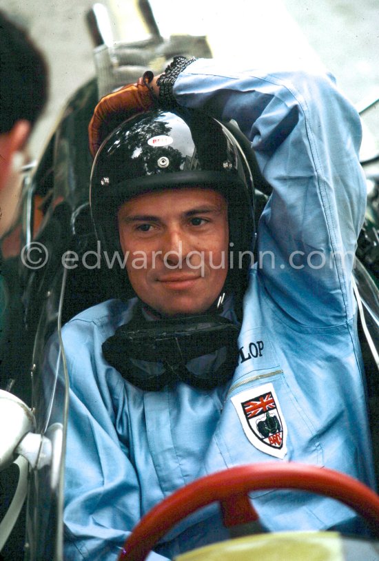 Jim Clark, (12) Lotus 25. Monaco Grand Prix 1964. - Photo by Edward Quinn