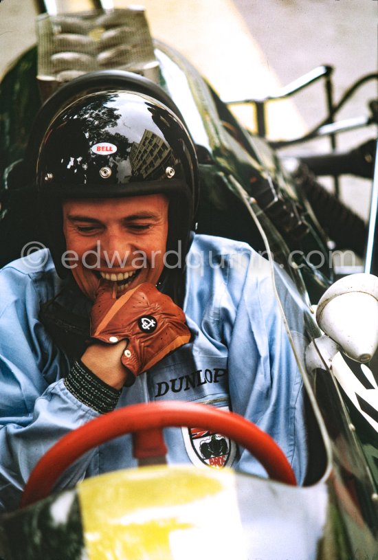 Jim Clark, (12) Lotus 25. Monaco Grand Prix 1964. - Photo by Edward Quinn