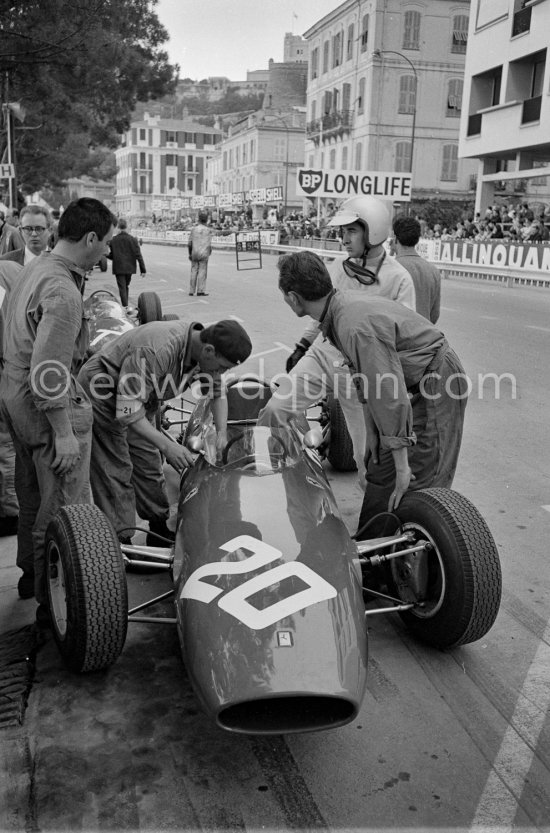 Lorenzo Bandini, (20) Ferrari 156. Monaco Grand Prix 1964. - Photo by Edward Quinn