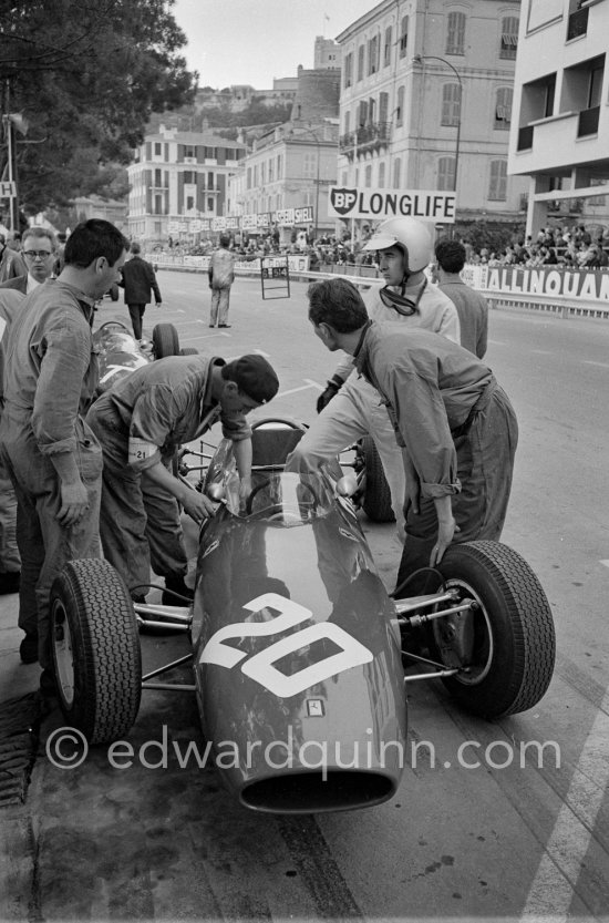 Lorenzo Bandini, (20) Ferrari 156. Monaco Grand Prix 1964. - Photo by Edward Quinn