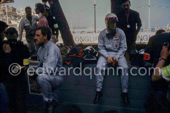 Graham Hill and Jackie Stewart. Monaco Grand Prix 1965. - Photo by Edward Quinn