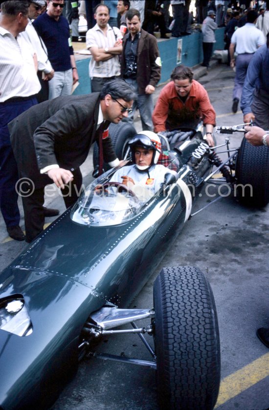 Jackie Stewart, (4) BRM P261. Monaco Grand Prix 1965. - Photo by Edward Quinn