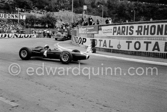 Jackie Stewart, (4) BRM P261. Monaco Grand Prix 1965. - Photo by Edward Quinn