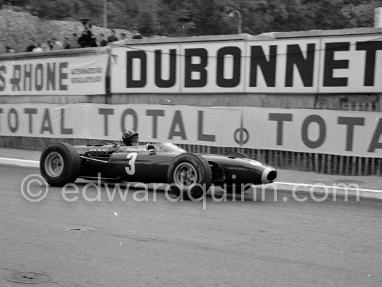 Graham Hill, (3) BRM P261. Monaco Grand Prix 1965. - Photo by Edward Quinn