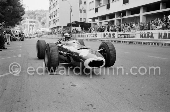 Jackie Stewart, (4) BRM P261. Monaco Grand Prix 1965. - Photo by Edward Quinn