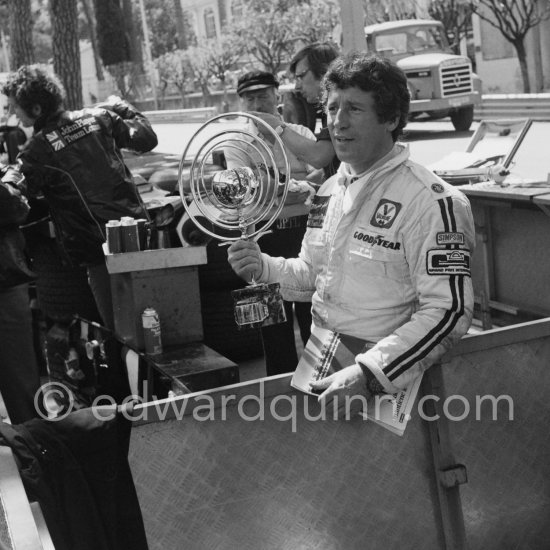 Mario Andretti. What trophy? Monaco Grand Prix 1978. - Photo by Edward Quinn