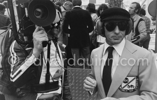 Jackie Stewart, one time world champion, covered the Monaco Grand Prix 1978 for the American TV company ABC. - Photo by Edward Quinn